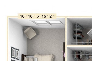 C2 - 3 Bed - 2 Bath Floor Plan C2 - 3 Bed - 2 Bath Floor Plan at Avant Apartments, Carmel, IN, 46032